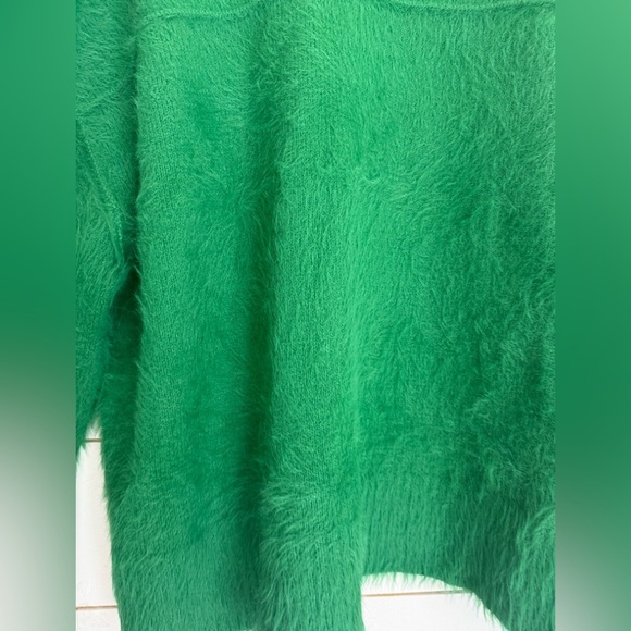 Free People Harrison Bunny Fuzzy Pullover Crewneck Sweater - Picture 9 of 11